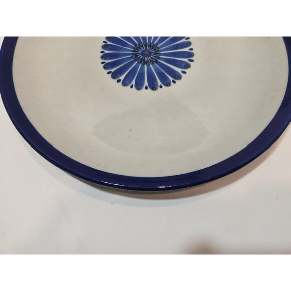 Vtg Ken Edwards El Palomar Guadalajara Blue 14" Chop Plate/Round Platter Signed - Picture 11 of 13